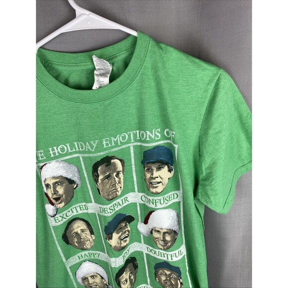 Holiday Emotions Of Clark Griswold Sz M Green National Lampoons T-Shirt - Picture 3 of 9